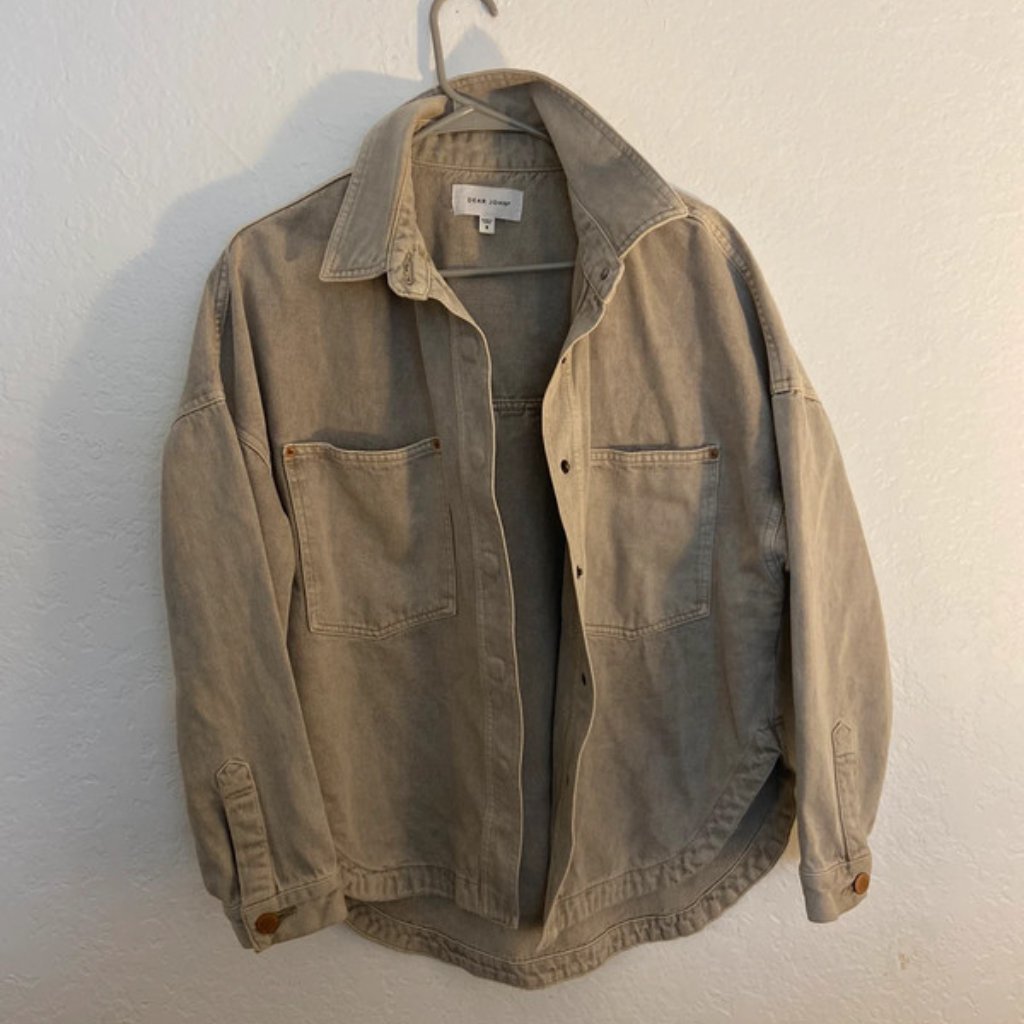 Dear John Gray Oversized Denim Jacket